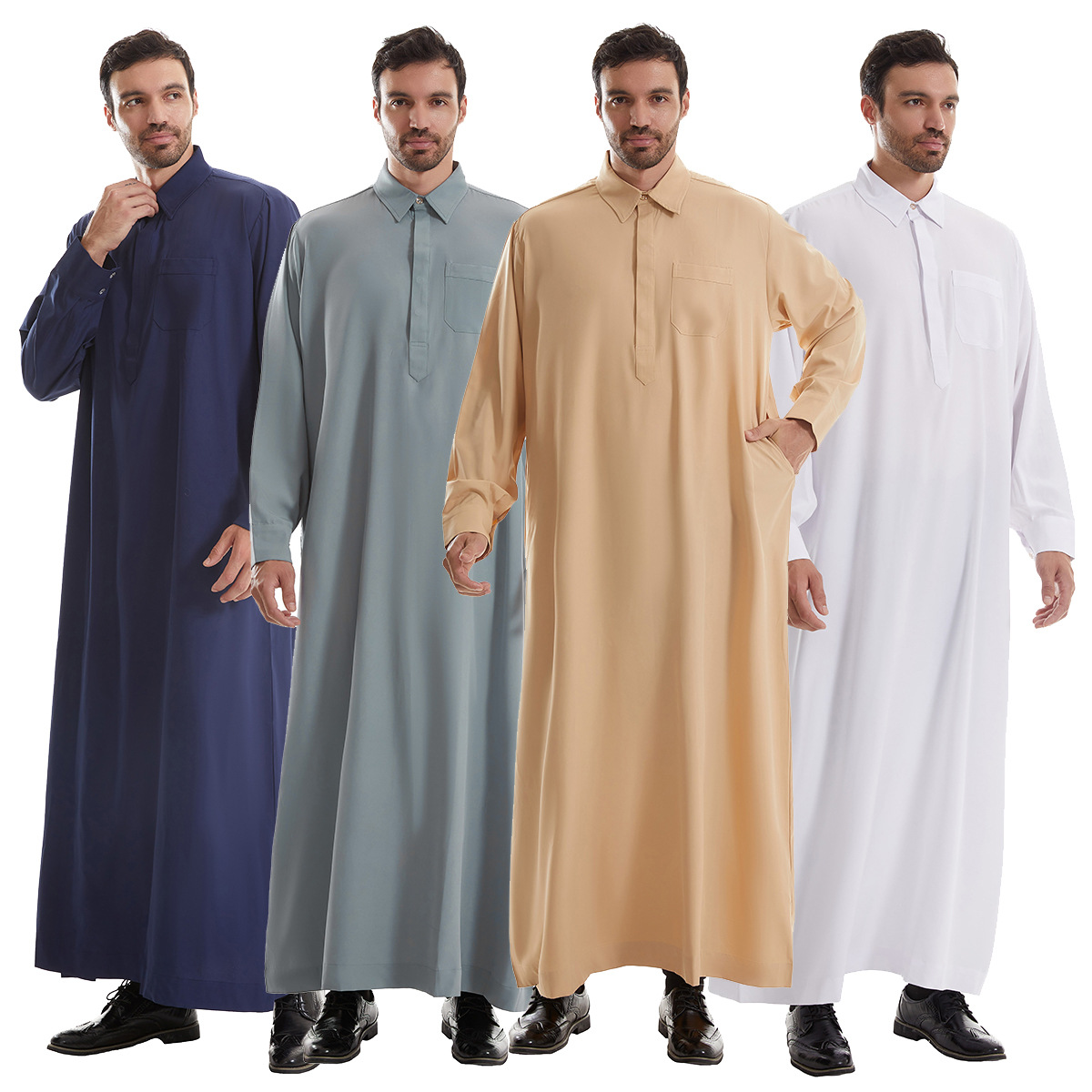Men Formal Wear Dubai - Pria Jubba Thobe Pria Kemeja Panjang