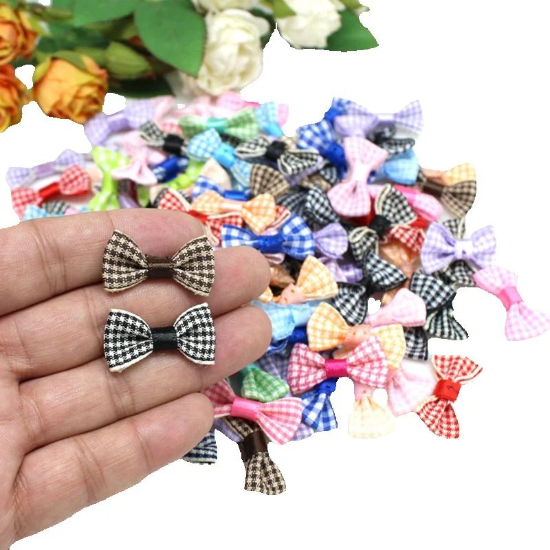 Satin Bow Tie - 30 Buah/Lot 1.5Cm * 3Cm Pita