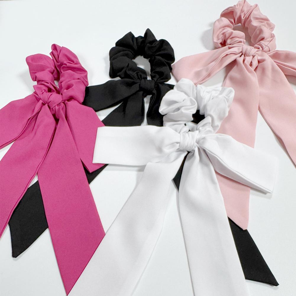 Satin Bow Tie - Ikat Rambut Satin Halus dengan Pita,