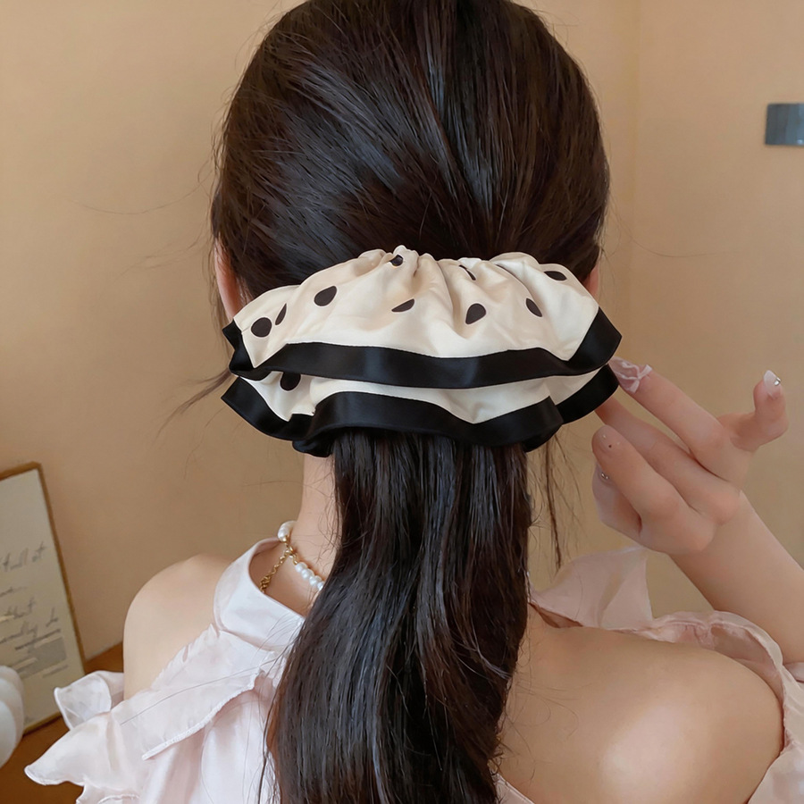 Ikat Rambut Satin Hitam Putih  - Satin Bow Tie ulasan dan harga