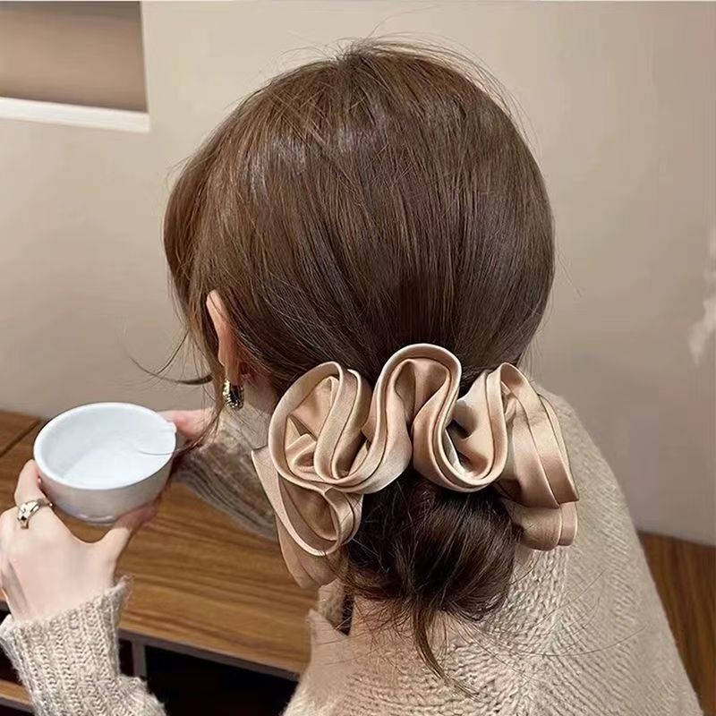 Scrunchie Satin Korea, Ikat Ra - Satin Bow Tie ulasan dan harga
