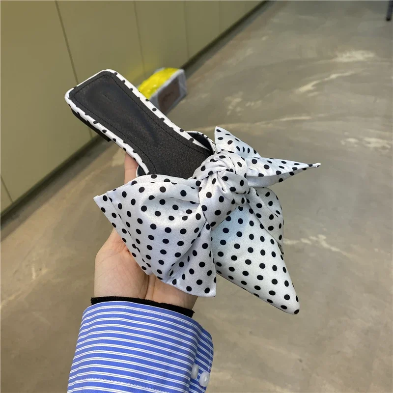 Sandal Wanita Ukuran Besar den - Satin Bow Tie ulasan dan harga