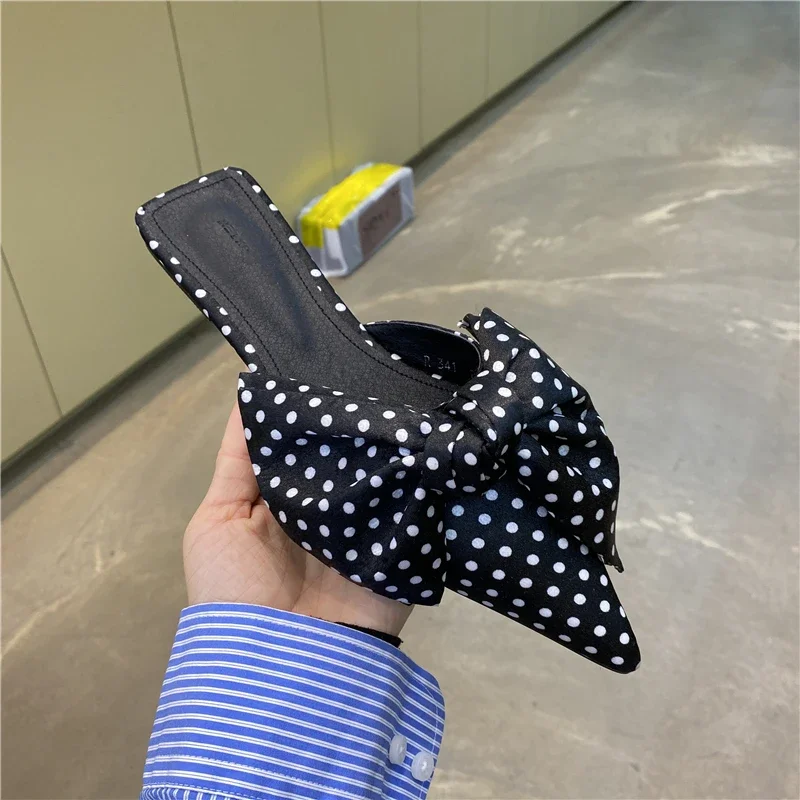 Sandal Wanita Ukuran Besar den - Satin Bow Tie ulasan dan harga