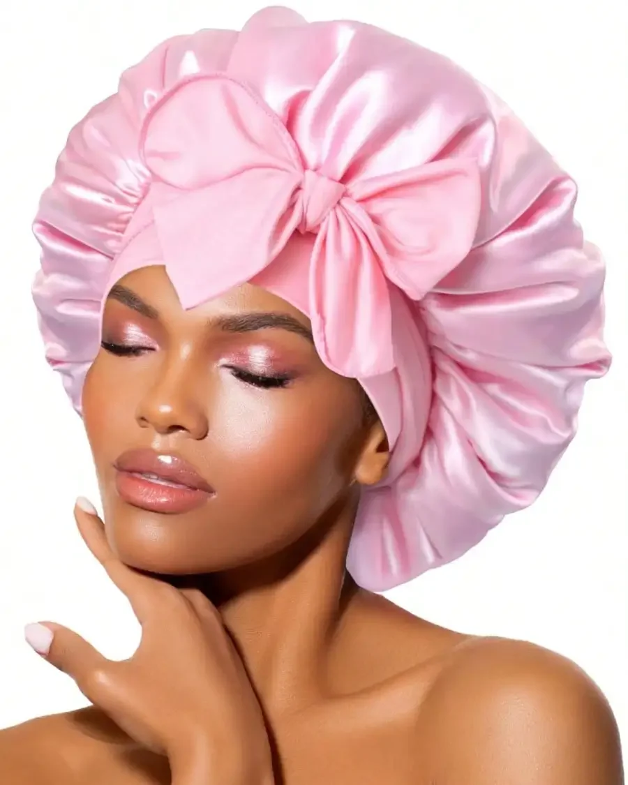 Bonnet Satin 2026 Untuk Wanita - Satin Bow Tie ulasan dan harga