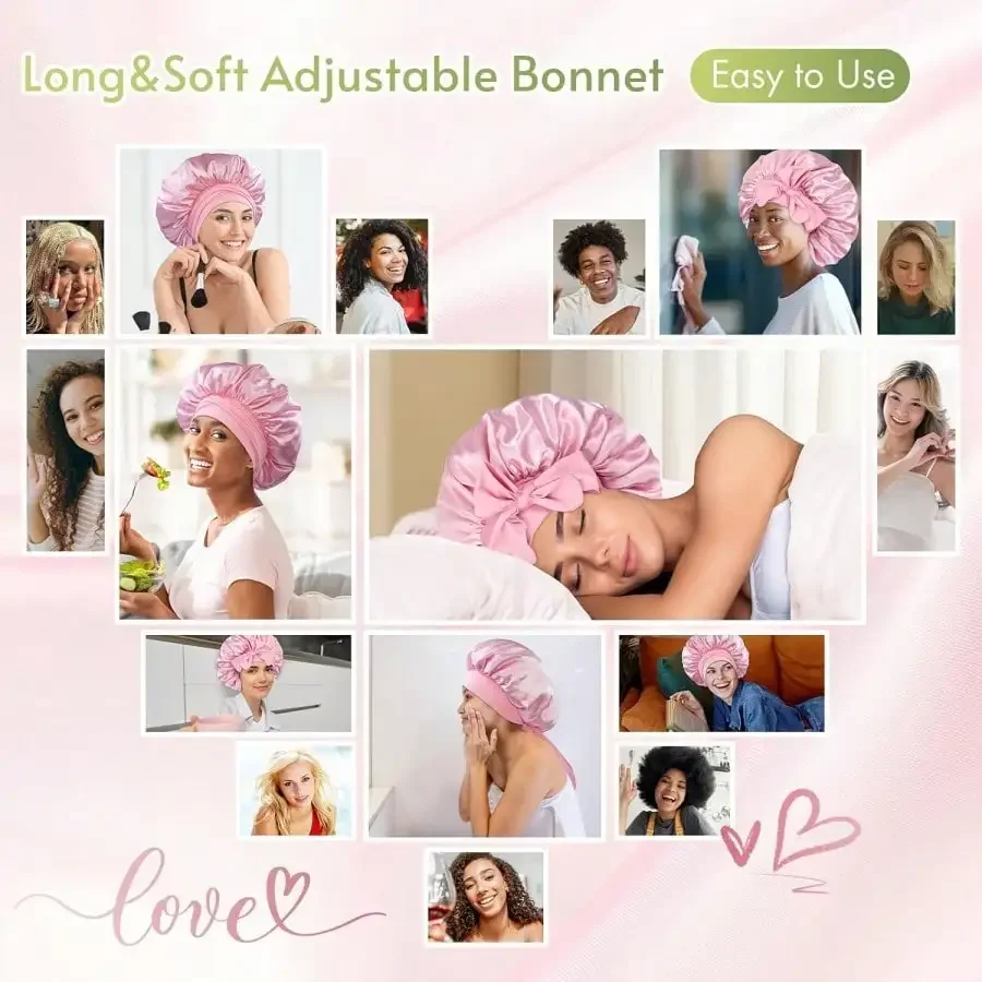 Bonnet Satin 2026 Untuk Wanita - Satin Bow Tie ulasan dan harga