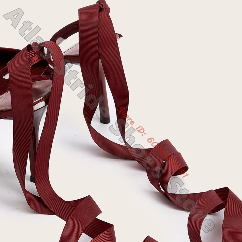 Sepatu hak tinggi satin putih  - Satin Bow Tie ulasan dan harga