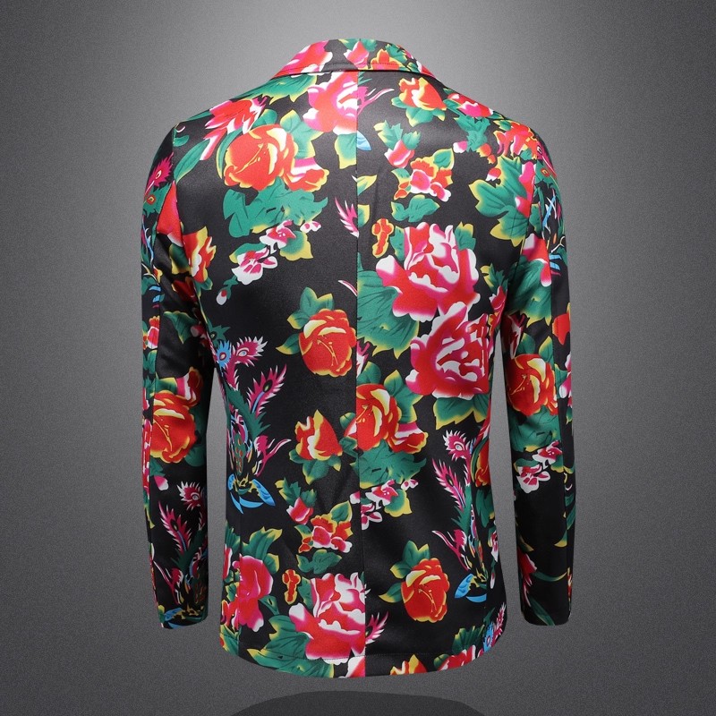 Setelan Pria Slim Fit Motif Bu - Large Men Formal Wear ulasan dan harga