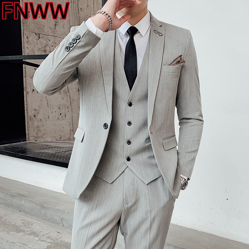 Setelan Jas Pria Tiga Potong G - Men'S Urban Formal Wear ulasan dan harga