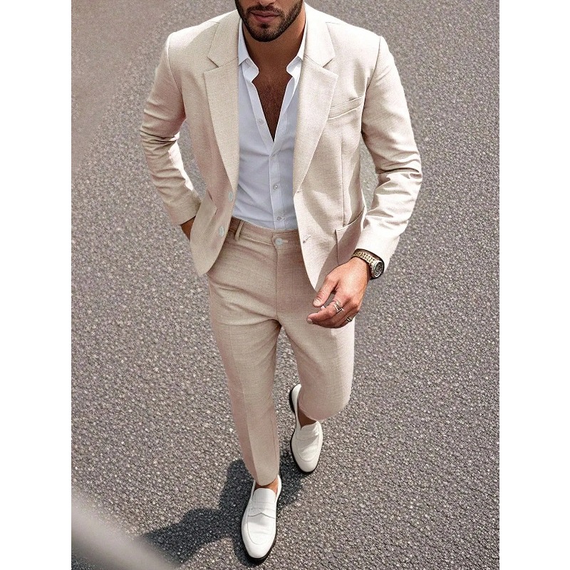 Setelan Jas & Celana Pria Warn - Large Men Formal Wear ulasan dan harga