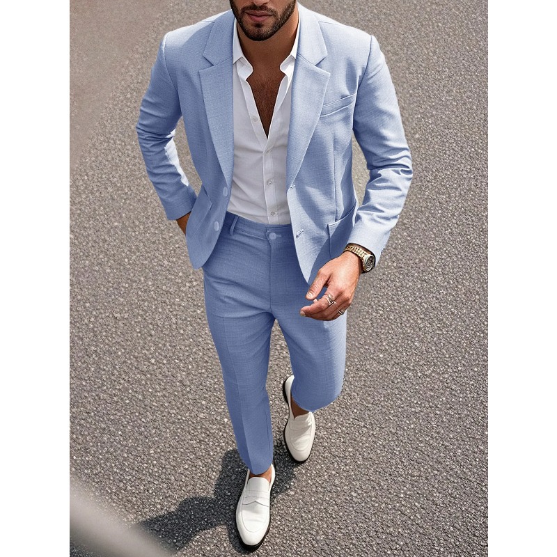 Setelan Jas & Celana Pria Warn - Large Men Formal Wear ulasan dan harga