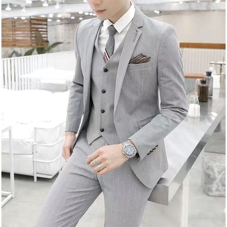 Setelan Jas Slim Fit untuk Per - Men'S Urban Formal Wear ulasan dan harga