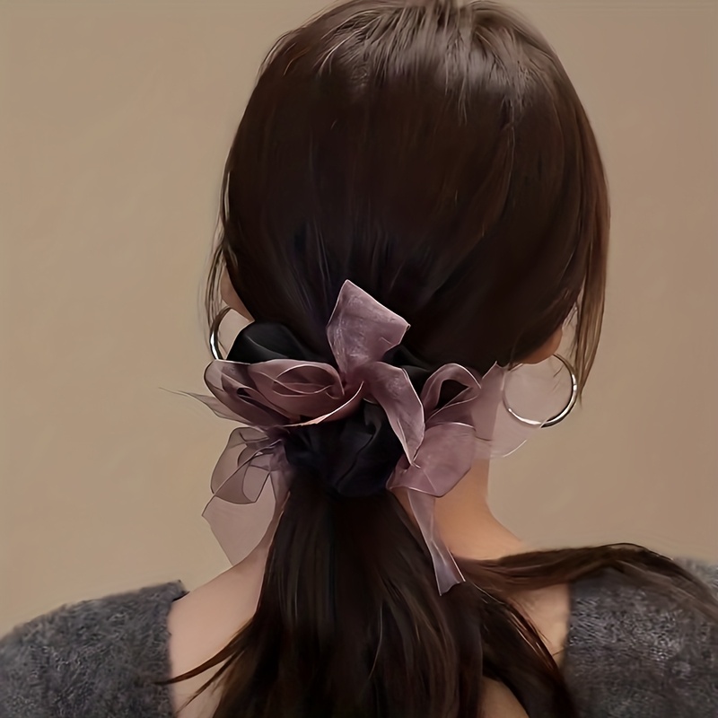 Ikat rambut satin dengan pita  - Satin Bow Tie ulasan dan harga