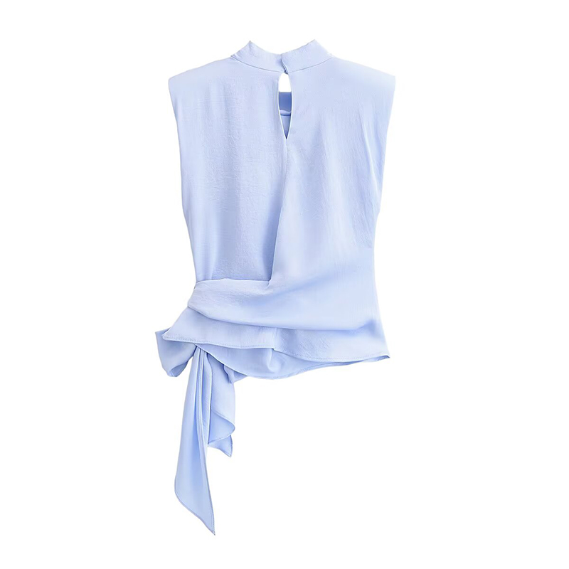 YENKYE Fashion Blus Tanpa Leng - Satin Bow Tie ulasan dan harga