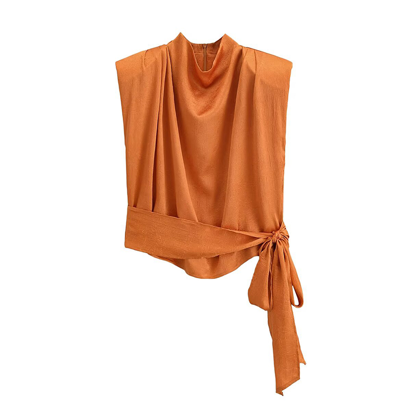 YENKYE Fashion Blus Tanpa Leng - Satin Bow Tie ulasan dan harga
