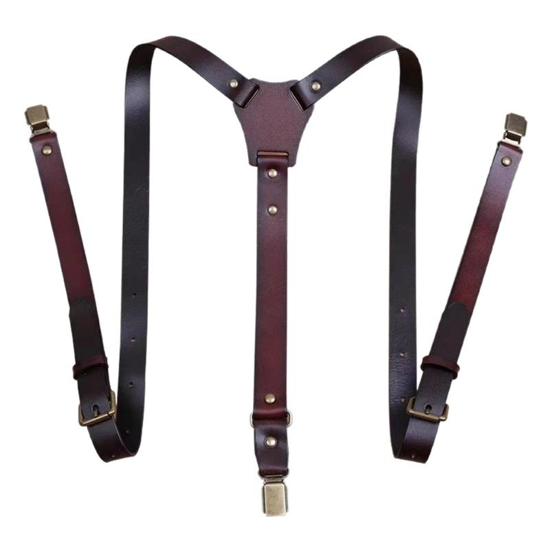 39BD Suspender Kulit PU yang D - Men'S Formal Wear With Suspenders ulasan dan harga