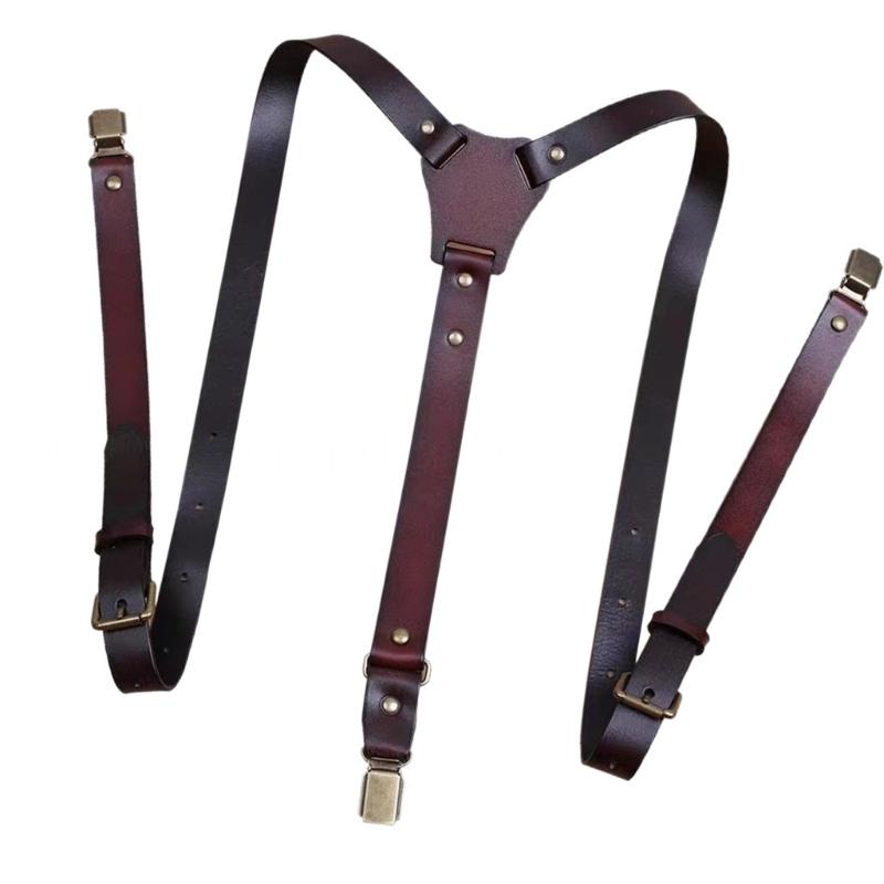 39BD Suspender Kulit PU yang D - Men'S Formal Wear With Suspenders ulasan dan harga
