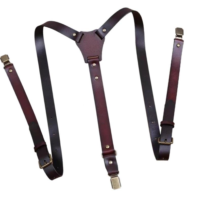 39BD Suspender Kulit PU yang D - Men'S Formal Wear With Suspenders ulasan dan harga