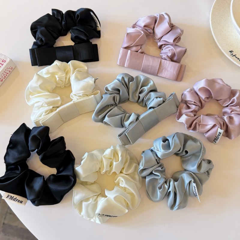 Ikat Rambut Elastis Pita Satin - Satin Bow Tie ulasan dan harga