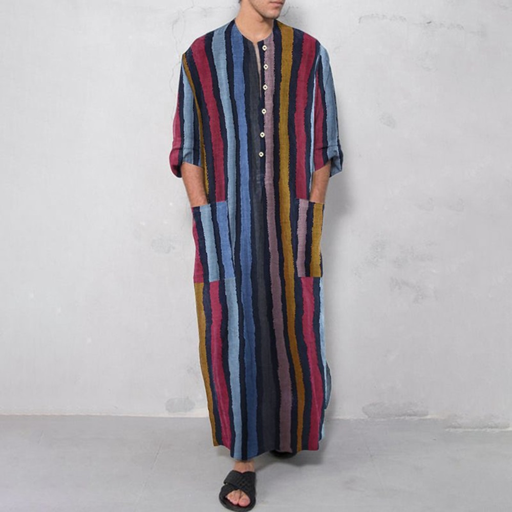 2026 Jubah Katun Muslim Bermot - Arabic Formal Wear Men ulasan dan harga
