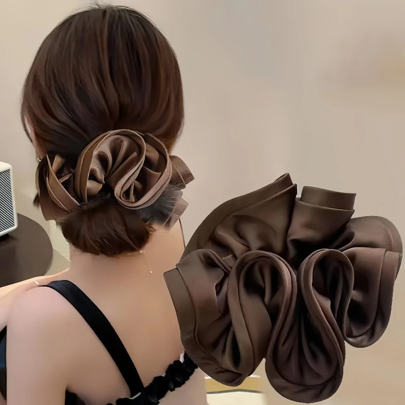 Scrunchie Satin Korea, Ikat Ra - Satin Bow Tie ulasan dan harga