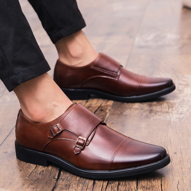 Sepatu Oxford Pria Baru Warna  - Large Men Formal Wear ulasan dan harga