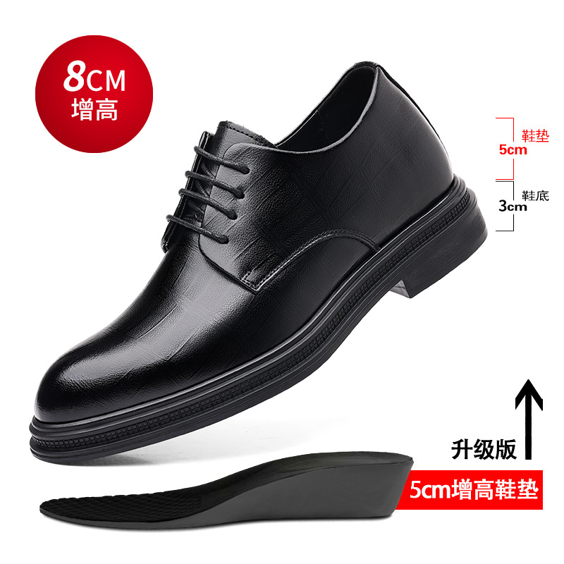 Sepatu Pria Kulit Bertekstur H - Men Formal Wear All Black ulasan dan harga