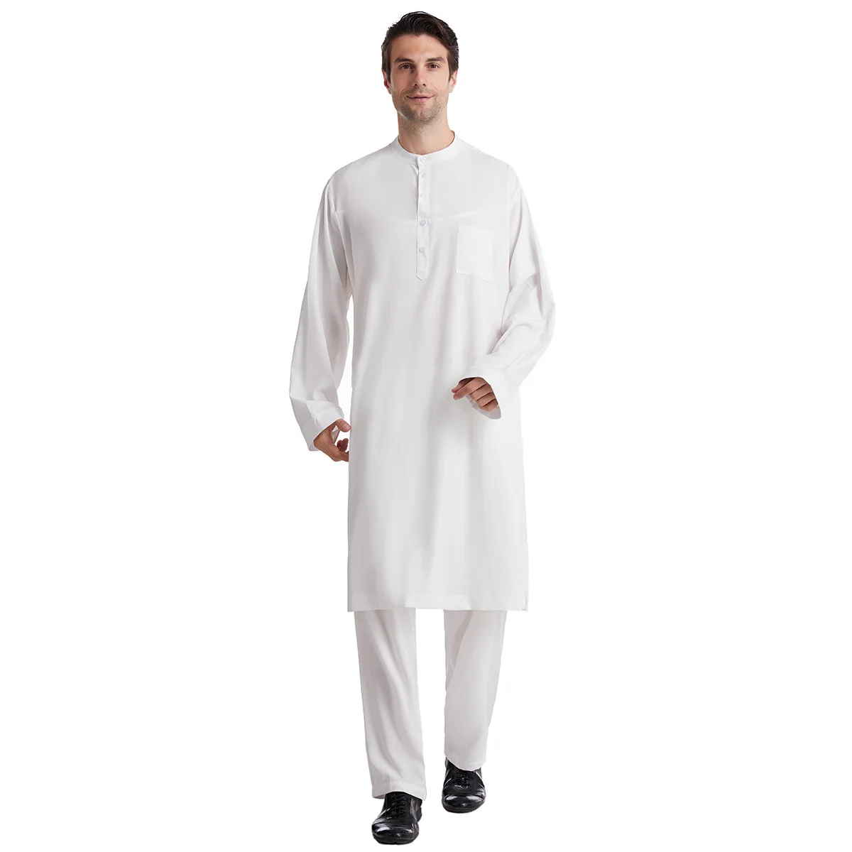 Setelan Jubba Thobe Muslim Pri - Arabic Formal Wear Men ulasan dan harga