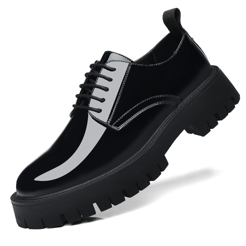 Sepatu Oxford Platform Chunky  - Men Formal Wear All Black ulasan dan harga