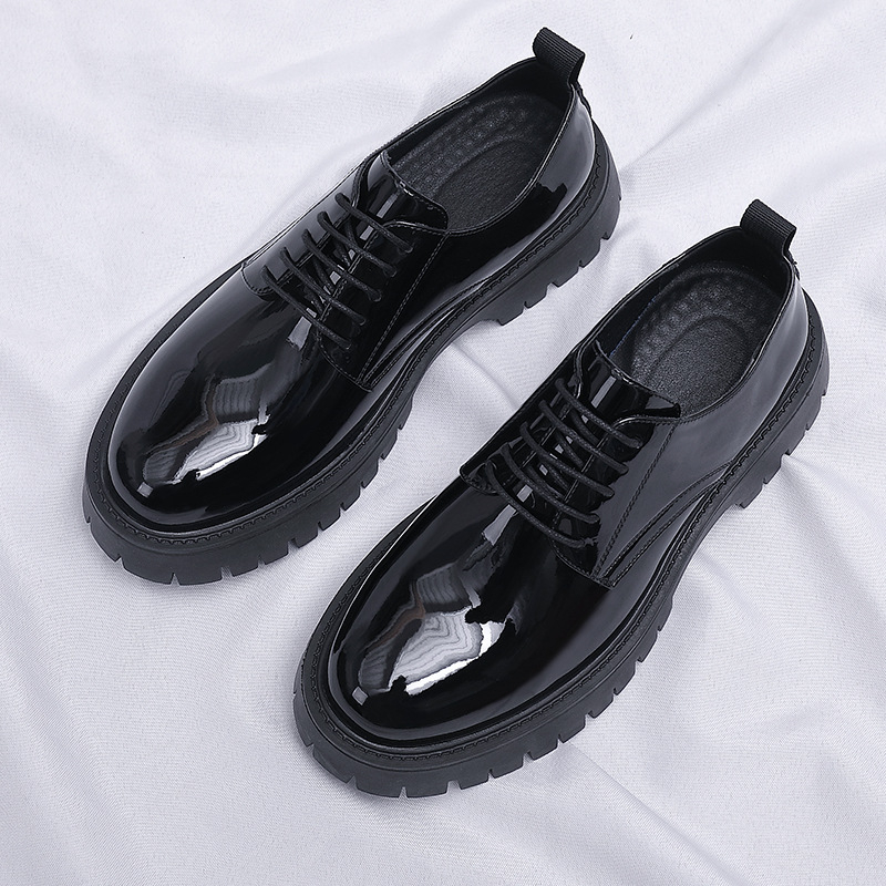 Sepatu Oxford Platform Chunky  - Men Formal Wear All Black ulasan dan harga