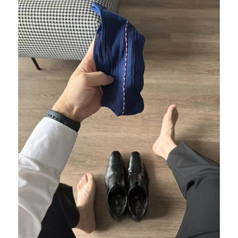 Kaus Kaki Pria Biru Hitam untu - Men'S Vintage Formal Wear ulasan dan harga