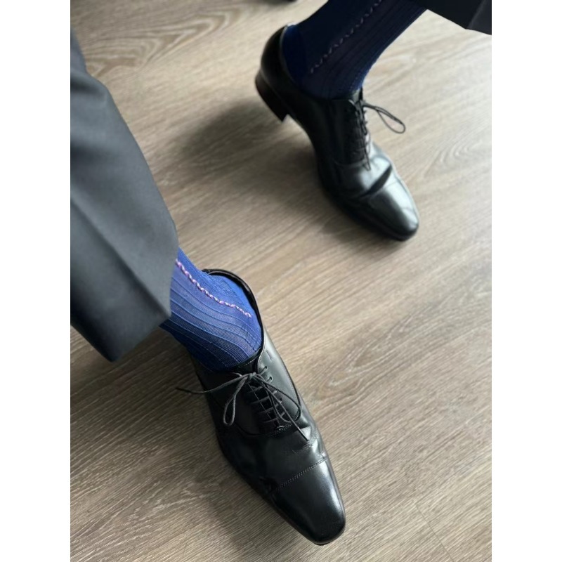 Kaus Kaki Pria Biru Hitam untu - Men'S Vintage Formal Wear ulasan dan harga
