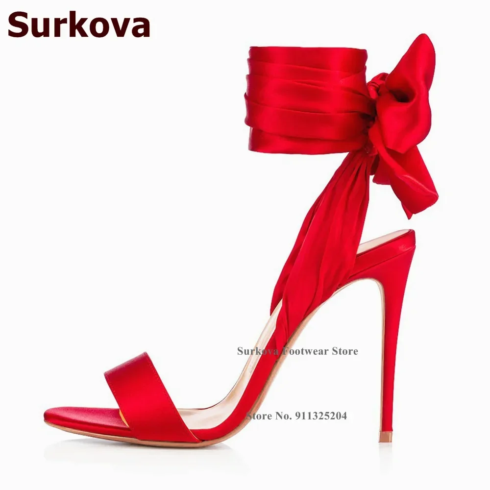 Surkova Kain Satin Merah Panas - Satin Bow Tie ulasan dan harga