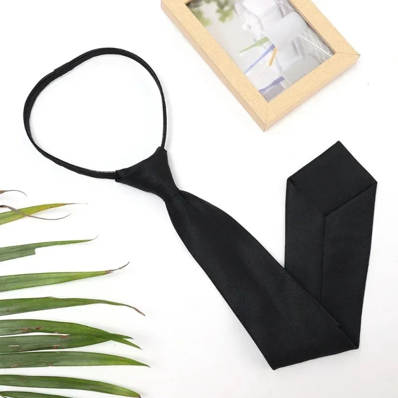 Dasi Clip On Matte Black Unise - Men'S Formal Wear For Funeral ulasan dan harga