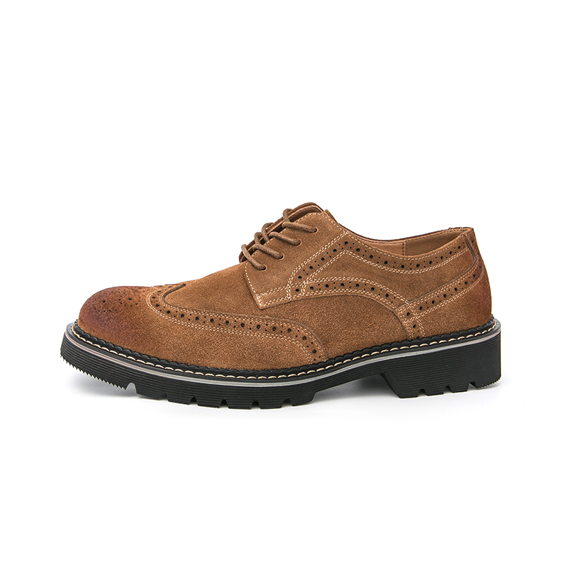 Sepatu Oxford Brogue Suede Cok - Large Men Formal Wear ulasan dan harga